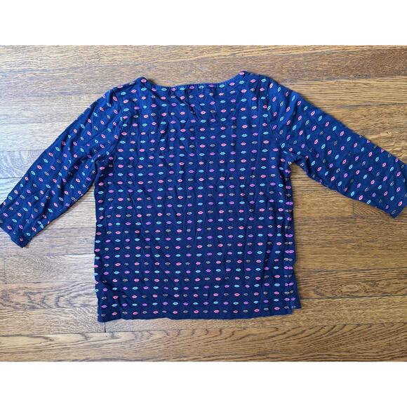 Crewcuts Girls' Lips Print Top Size 10 - Picture 4 of 4